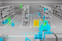 Machine vision used in a warehouse to track personnel, and equipment while tracking inventory storage locations.