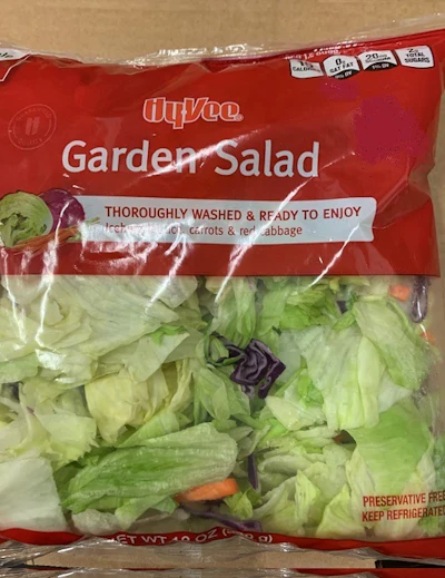 Hy Vee Garden Salad Mix Front Panel2