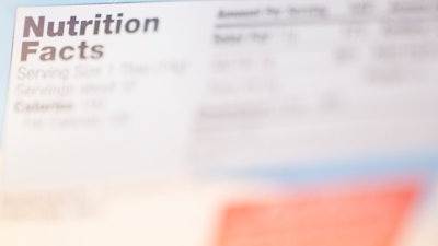 Nutrition Label