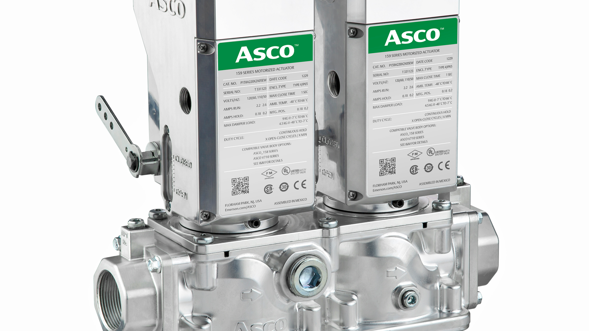 Gas Valve and Motorized Actuator From Emerson Industrial Equipment