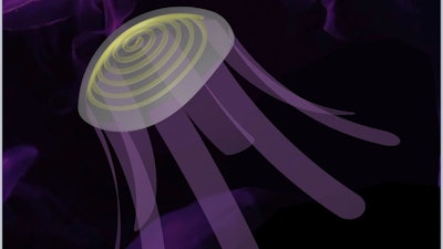 Illustration of a soft robot jellyfish.