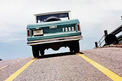 This photo provided by Ford Motor Co. shows a 1967 Ford Bronco T67-515. Ford is reviving the Bronco SUV brand in an effort to cash in on the rugged U.S. off-road vehicle market now owned by Jeep. Ford believes the Bronco name will evoke good memories from its off-road heritage during a three-decade run that ended in 1996.