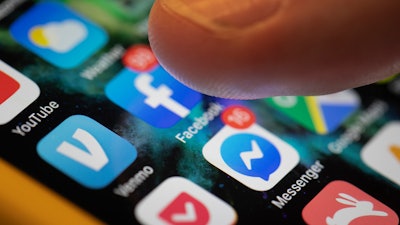 An iPhone shown in New Orleans, Aug. 11, 2019.