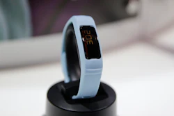 Garmin's Vivofit 2 fitness tracker on display at CES in Las Vegas, Jan. 7, 2015.