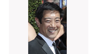 In this Aug. 16, 2014 file photo, Grant Imahara arrives at the Creative Arts Emmys in Los Angeles.