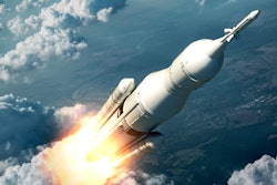 Space Launch System Flying Over The Clouds 486691192 5800x4200