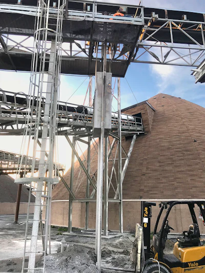 Greasomatics help mitigate bearing failure and expensive downtime on mission critical Atlas mining and aggregate conveyors at a bustling crushed-stone quarry.
