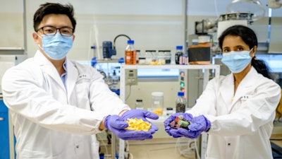 Assistant Professor Dalton Tay (left) and Professor Madhavi Srinivasan.