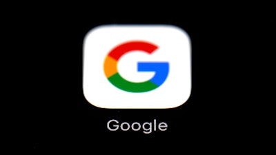 The Google app on an iPad.