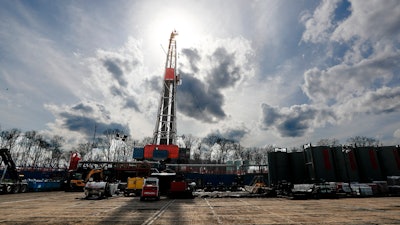 A shale gas drilling site in St. Mary's, Pa.