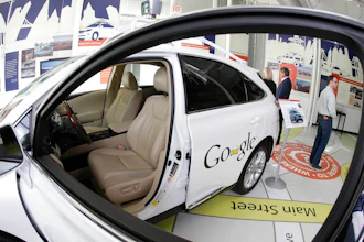 A Google driverless car in development.