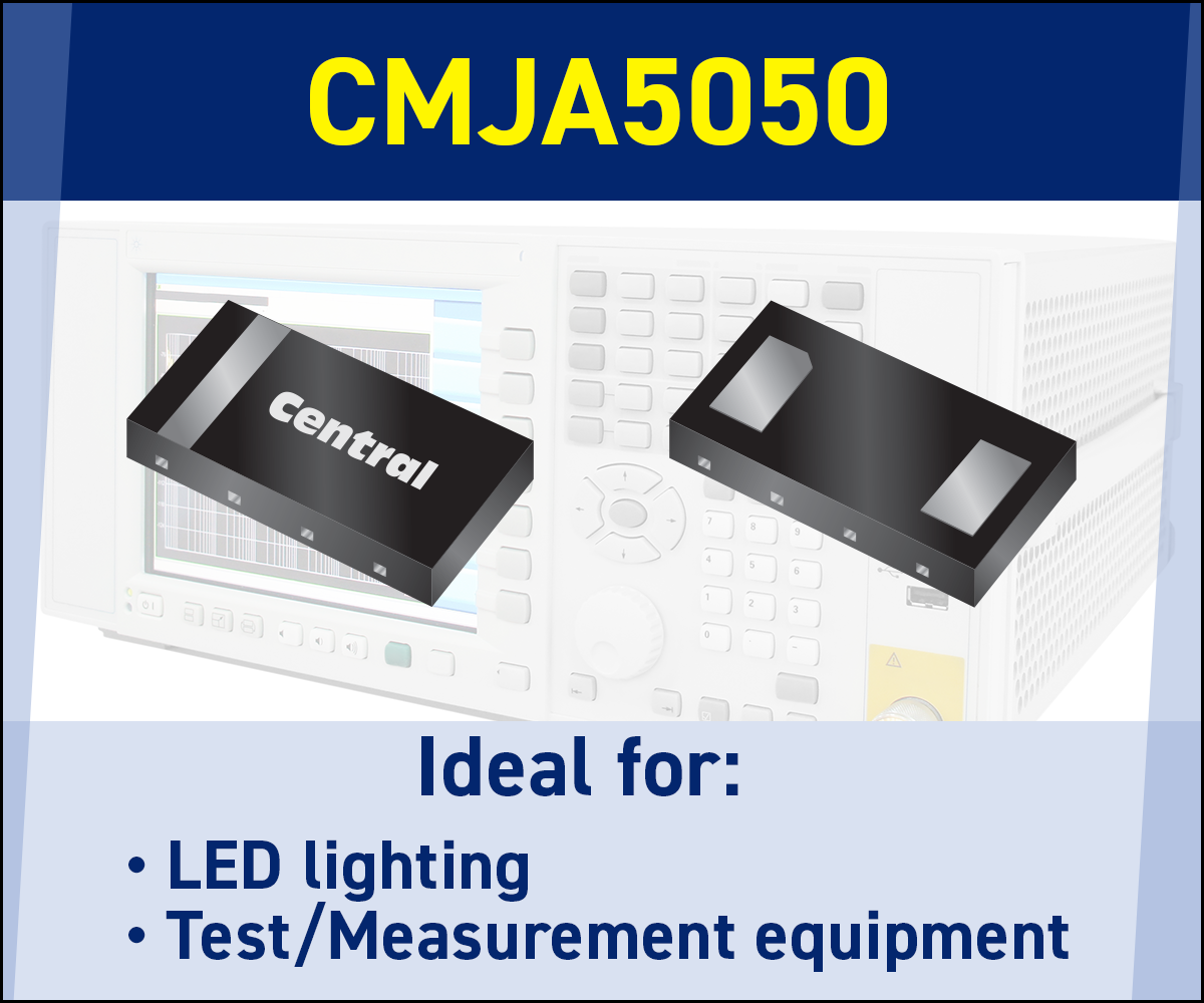 The CMJA5050 is a 50V adjustable current limiting diode that features adjustable current regulation from 50mA to 80mA.