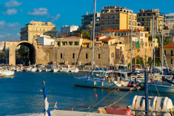 Iraklio port, Greece.