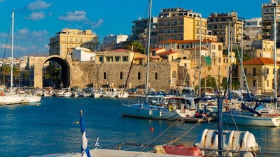 Iraklio port, Greece.