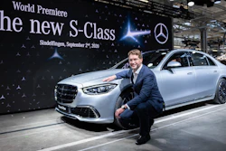 Ola Kaellenius, chairman of the board of management of Daimler AG, presents the new Mercedes-Benz S-Class in Sindelfingen, Germany, Sept.2, 2020.