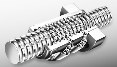Figure 3: All ball screws require a recirculation system for the ball bearings. Return systems, such as this one shown, are optimized for each diameter and lead combination to maximize load capacity, minimize footprint and guarantee smooth operation.