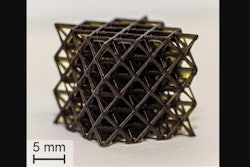 Complex object 3D printed in about 2.5 hours using visible light.