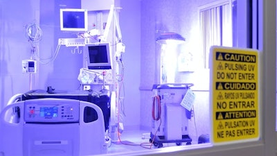 UV disinfection, which can be performed by robots like this, reduces hospital-acquired infections.