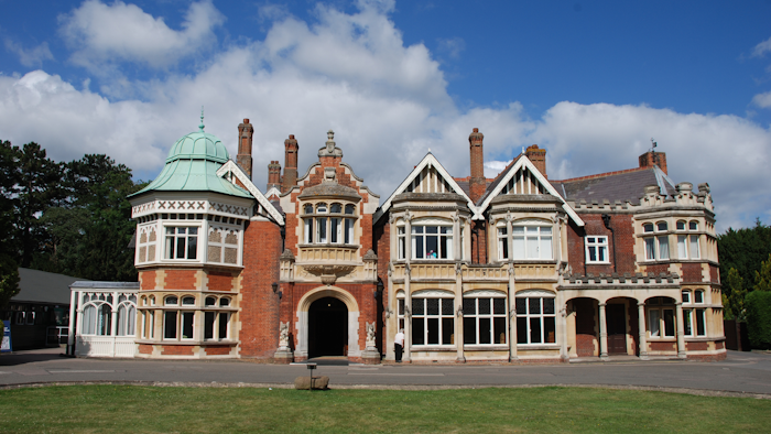 Bletchley Park mansion, Milton Keynes, U.K., July 2015.