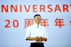 Alibaba Group founder Jack Ma speaks at the company's 20th anniversary celebration in Hangzhou, Sept. 10, 2019.