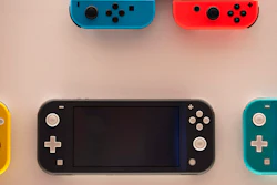 Nintendo Switch game consoles on display at Nintendo's official store in Tokyo, Jan. 23, 2020.