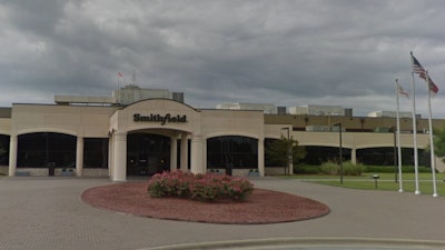 A Google Maps street view of Smithfield Foods' Kinston, NC packing facility.