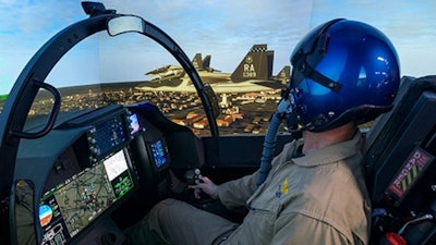 The T-7A Red Hawk weapons systems trainers and operational flight trainer will provide future pilots with “real-as-it-gets” simulation training to complement their time in the actual aircraft. The simulator reinforces the “flight” experience with high-end optics and dynamic motion seats.