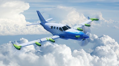 The EcoPulse distributed propulsion hybrid aircraft demonstrator.