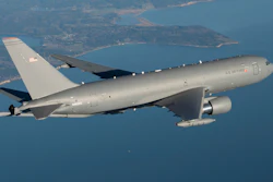 The KC-46A is a multirole tanker designed to refuel allied and coalition military aircraft compatible with international aerial refueling procedures.