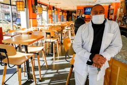 Fusion East Caribbean & Soul Food owner Andrew Walcott at his restaurant in East New York, Brooklyn, Jan. 7, 2021.