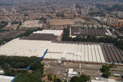This file photo shows an aerial view of a Ford Motor Company factory in Sao Bernardo do Campo.