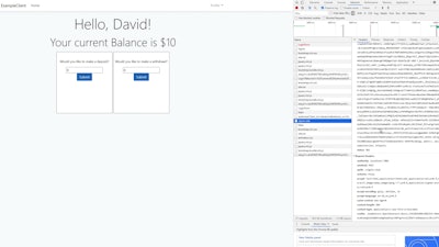 Demonstration of the Keychain External Login System app.