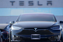 A 2021 Model X sports-utility vehicle at a Tesla dealership in Littleton, Colorado.