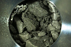 Optical microscope photo of soil samples brought back by Hayabusa2, Sagamihara, Japan, Dec. 24, 2020.