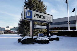 The exterior of the General Motors Toledo Transmission Operations facility is shown in Toledo, Ohio.