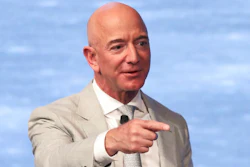 In this June 19, 2019, file photo, Amazon founder Jeff Bezos speaks during the JFK Space Summit at the John F. Kennedy Presidential Library in Boston. Bezos is one of the 50 Americans who gave the most to charity in 2020, according to the Chronicle of Philanthropy’s annual rankings.