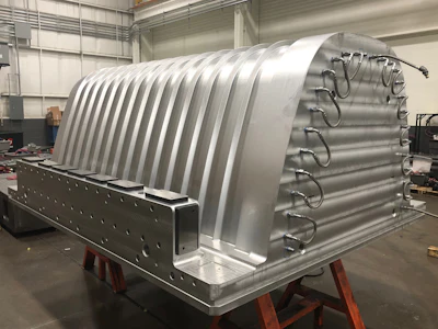 Molds made by Commercial Tool Group allow the composite materials to be heated and formed.
