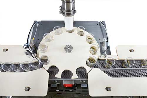 The new cannabis jar filling system from Spee-Dee.
