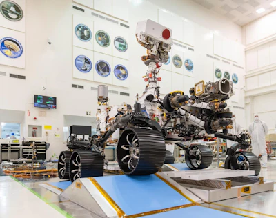 The Perseverance Rover is 90% spare parts from the Curiosity Rover but has a few new tools on board.