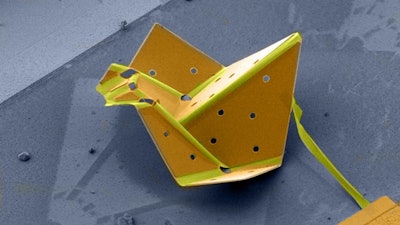 Micron-sized shape memory actuators could allow atomically thin two-dimensional materials to fold themselves into 3D configurations with just a quick jolt of voltage. Researchers create what is potentially the world's smallest self-folding origami bird.
