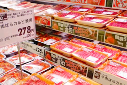 Packs of frozen beef beef imported from the U.S. are sold at a supermarket in Tokyo on Jan. 9, 2020.