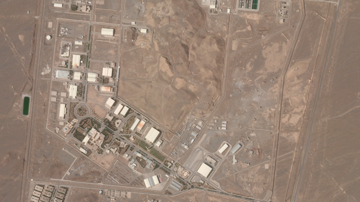 Satellite photo of Iran's Natanz nuclear facility, April 7, 2021.