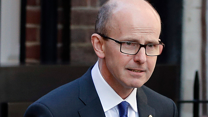 Jeremy Fleming, head of the British Government Communications Headquarters, in London, Feb. 14, 2019.