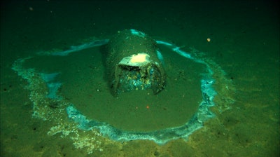 In this 2011 image provided by the University of California Santa Barbara, a barrel sits on the seafloor near the coast of Catalina Island, Calif. Marine scientists say they have found what they believe to be as many as 25,000 barrels that possibly contain DDT dumped off the Southern California coast near Catalina Island.