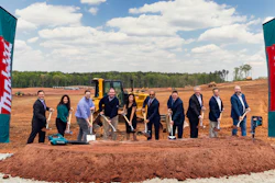 Makita U.S.A. representatives are joined by construction and development executives and the Mayor for the ceremonial groundbreaking of a new state-of-the-art distribution, training and service center Monday in Hall County, GA.