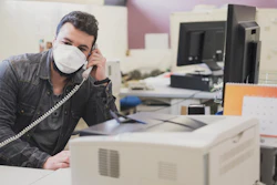 Man Office Mask I Stock 1220346773