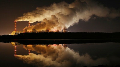 Europe's largest lignite power plant, Belchatow, Poland, Nov. 28, 2018.