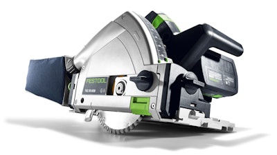 Festool's new TSC 55 K is an advanced cordless machine that offers proprietary kickback stop technology.