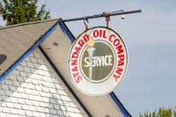 Standard Oil Co. sign, Odell, Ill., Sept. 2020.
