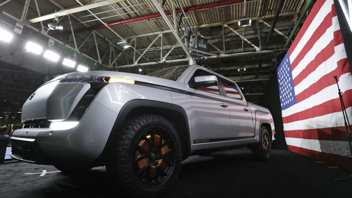 Electric Endurance pickup truck at Lordstown Motors Corp., Lordstown, Ohio, June 25, 2020.